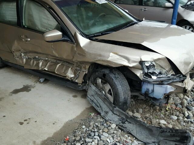 1HGCM55436A094325 - 2006 HONDA ACCORD LX GOLD photo 9