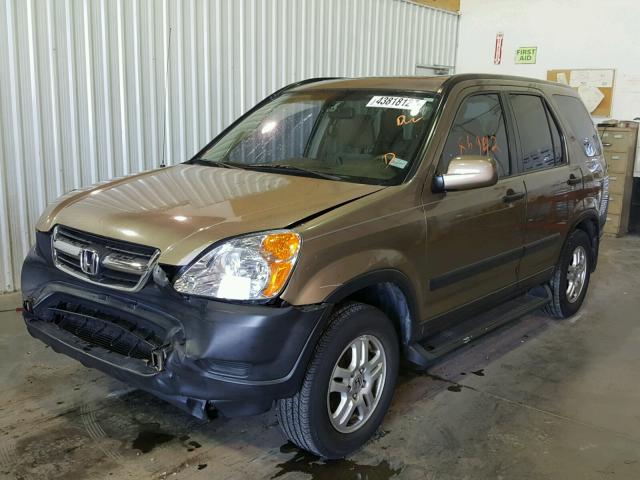 SHSRD78853U113522 - 2003 HONDA CR-V EX BEIGE photo 2