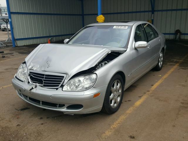 WDBNG83J83A366970 - 2003 MERCEDES-BENZ S 430 4MAT SILVER photo 2