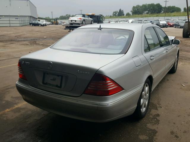 WDBNG83J83A366970 - 2003 MERCEDES-BENZ S 430 4MAT SILVER photo 4