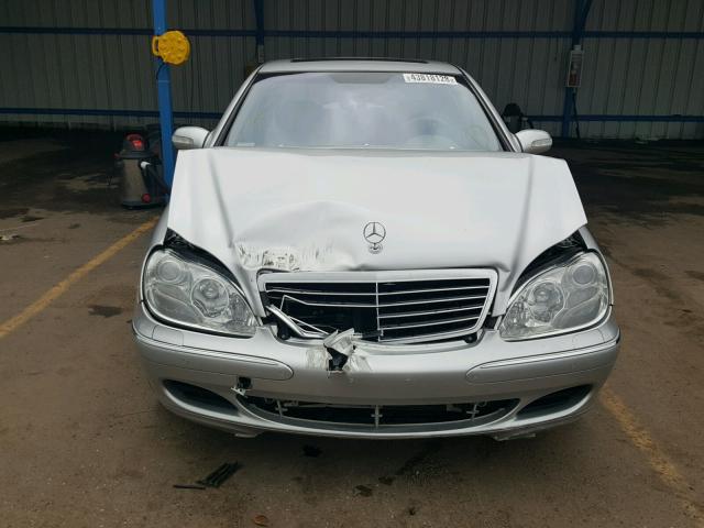 WDBNG83J83A366970 - 2003 MERCEDES-BENZ S 430 4MAT SILVER photo 9