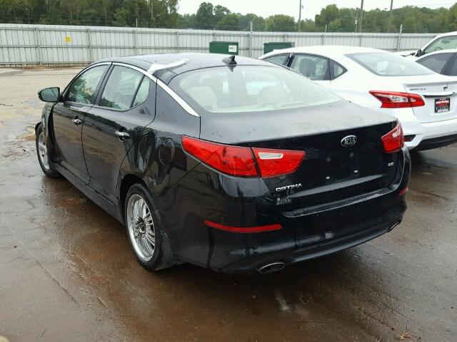 5XXGM4A74EG312785 - 2014 KIA OPTIMA BLACK photo 3