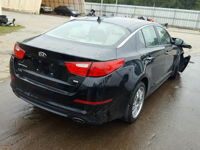 5XXGM4A74EG312785 - 2014 KIA OPTIMA BLACK photo 4