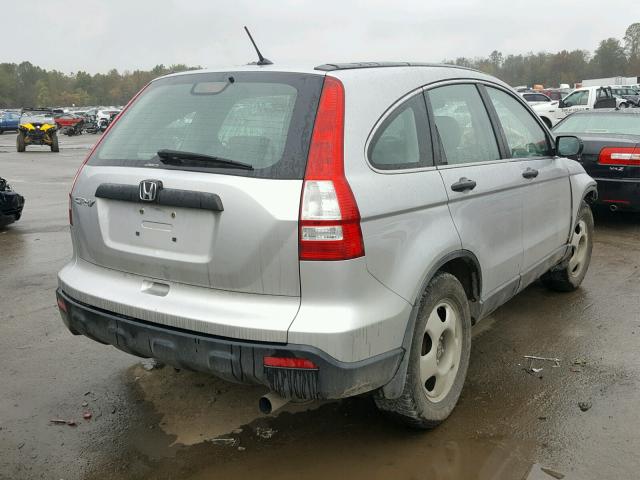 5J6RE48329L060088 - 2009 HONDA CR-V LX SILVER photo 4