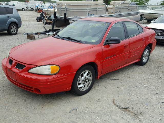1G2NF52T21M609839 - 2001 PONTIAC GRAND AM S Qırmızı foto 2