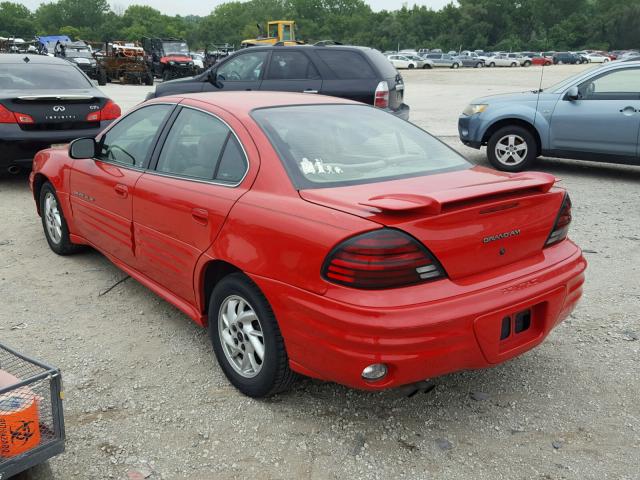 1G2NF52T21M609839 - 2001 PONTIAC GRAND AM S Qırmızı foto 3