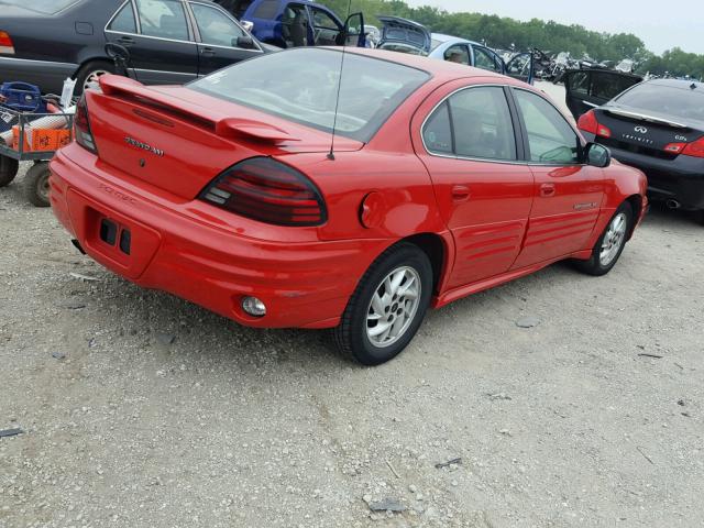 1G2NF52T21M609839 - 2001 PONTIAC GRAND AM S Qırmızı foto 4
