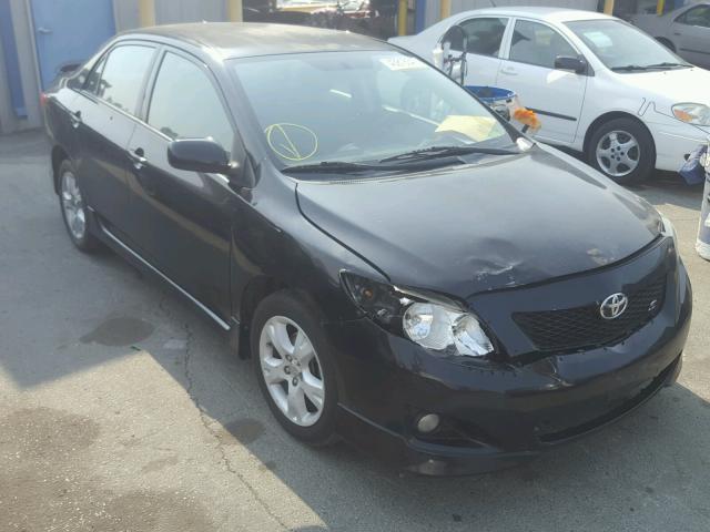 1NXBU4EE9AZ248312 - 2010 TOYOTA COROLLA BA BLACK photo 1