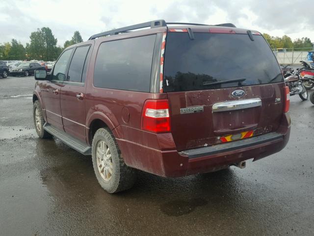 1FMJK1J58CEF11487 - 2012 FORD EXPEDITION BURGUNDY photo 3