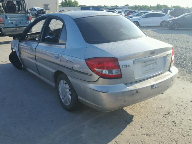 KNADC125336216172 - 2003 KIA RIO SILVER photo 3