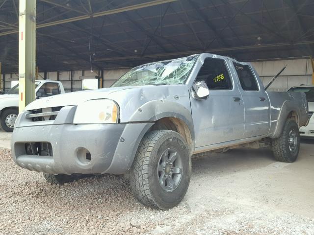 1N6ED29X32C331899 - 2002 NISSAN FRONTIER C SILVER photo 2