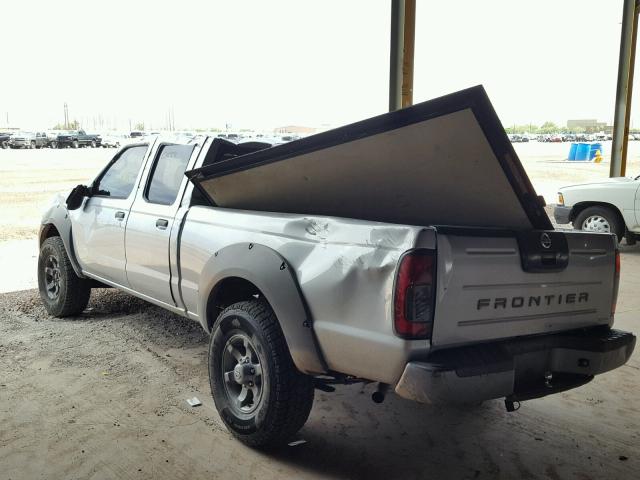 1N6ED29X32C331899 - 2002 NISSAN FRONTIER C SILVER photo 3
