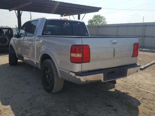 5LTPW16546FJ21011 - 2006 LINCOLN MARK LT SILVER photo 3