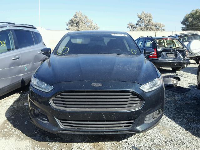 3FA6P0LU1ER194698 - 2014 FORD FUSION SE BLACK photo 9