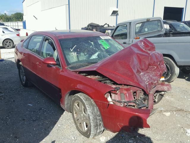 2G1WC58R779183987 - 2007 CHEVROLET IMPALA LT RED photo 1