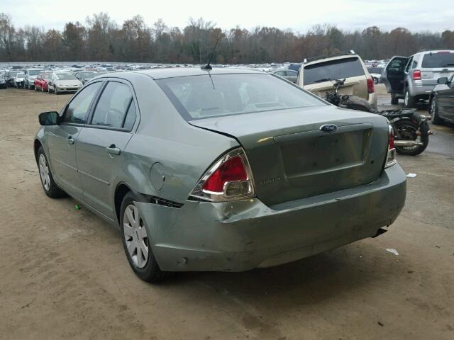 3FAHP06Z78R247179 - 2008 FORD FUSION S GREEN photo 3