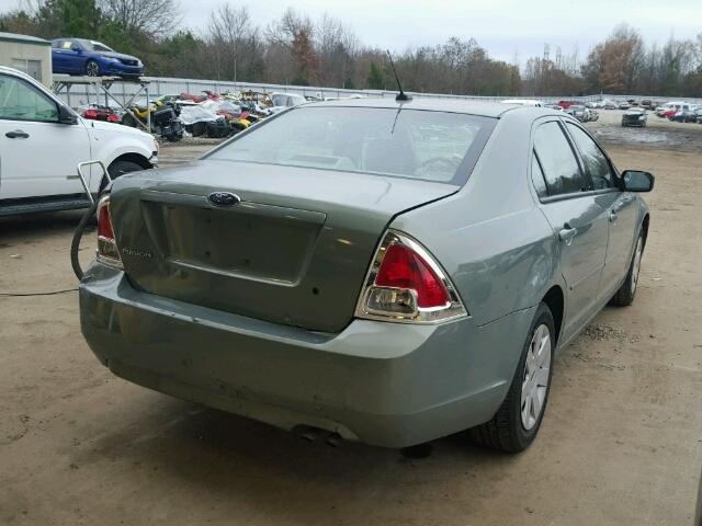 3FAHP06Z78R247179 - 2008 FORD FUSION S GREEN photo 4