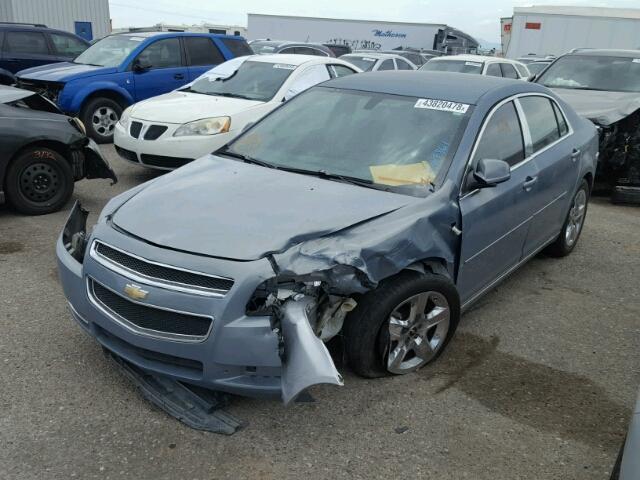 1G1ZH57B084269861 - 2008 CHEVROLET MALIBU 1LT BLUE photo 2