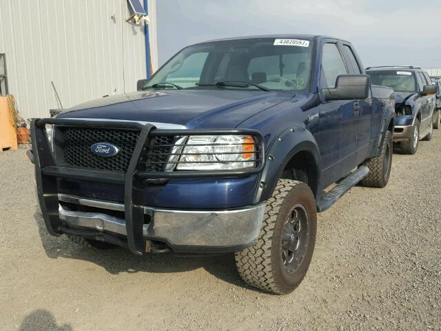 1FTRX14W18FA48901 - 2008 FORD F150 BLUE photo 2