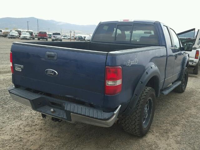 1FTRX14W18FA48901 - 2008 FORD F150 BLUE photo 4