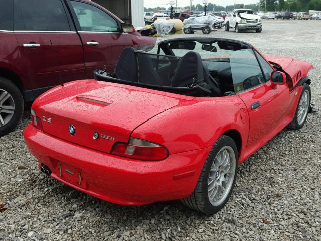 WBACN53491LL46331 - 2001 BMW Z3 3.0 RED photo 4