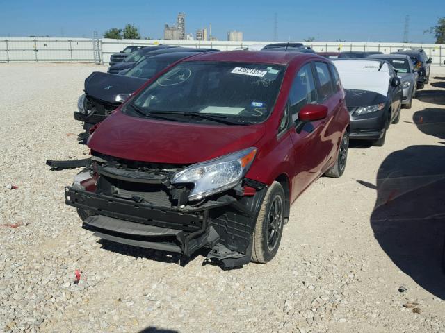 3N1CE2CP3FL384633 - 2015 NISSAN VERSA NOTE RED photo 2