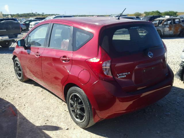 3N1CE2CP3FL384633 - 2015 NISSAN VERSA NOTE RED photo 3