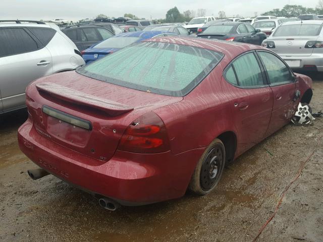 2G2WS522941103562 - 2004 PONTIAC GRAND PRIX Tünd qırmızı foto 4
