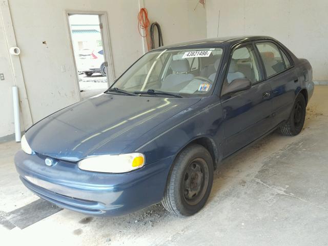 1Y1SK5281XZ413212 - 1999 CHEVROLET GEO PRIZM 绿色 照片 2