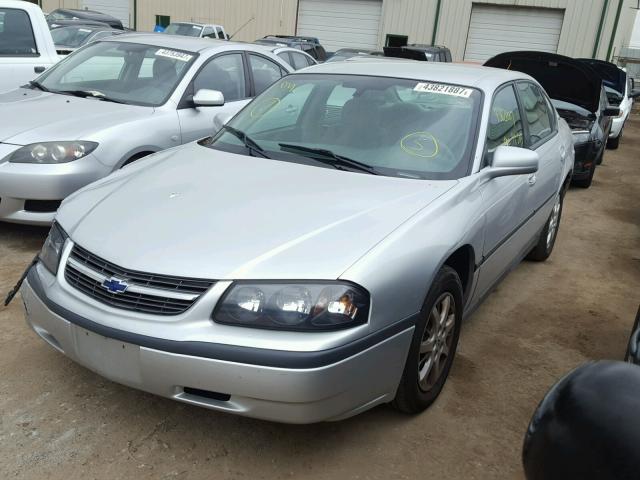 2G1WF52E149394322 - 2004 CHEVROLET IMPALA GRAY photo 2