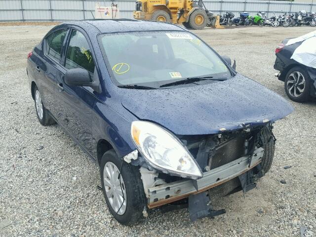 3N1CN7AP6CL826946 - 2012 NISSAN VERSA S BLUE photo 1