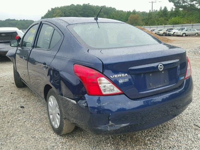 3N1CN7AP6CL826946 - 2012 NISSAN VERSA S BLUE photo 3