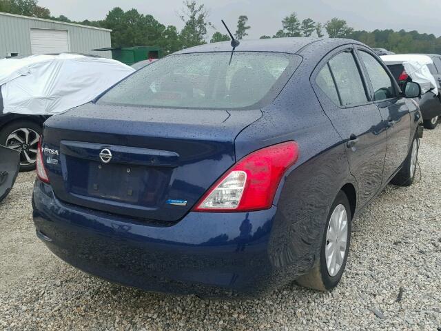 3N1CN7AP6CL826946 - 2012 NISSAN VERSA S BLUE photo 4