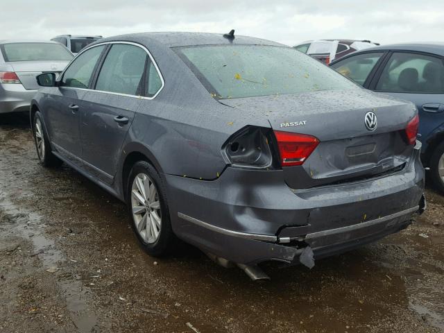 1VWCH7A37DC054016 - 2013 VOLKSWAGEN PASSAT GRAY photo 3