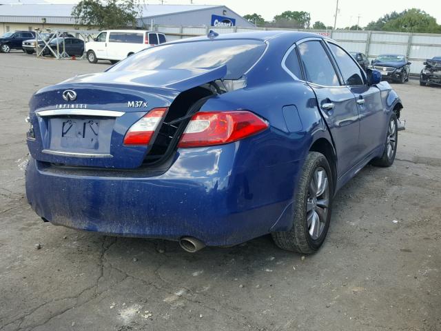 JN1BY1AR1CM392765 - 2012 INFINITI M37 X BLUE photo 4