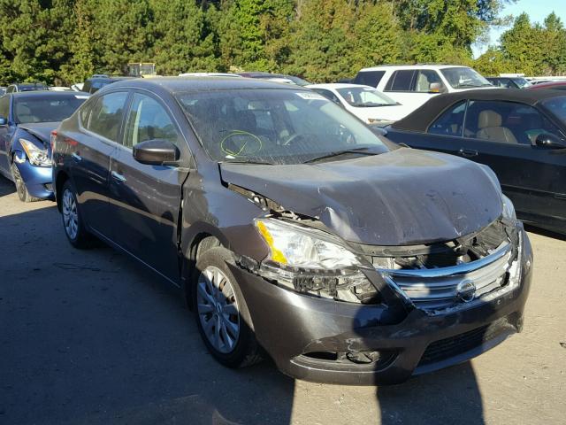 3N1AB7AP6DL671266 - 2013 NISSAN SENTRA S CHARCOAL photo 1