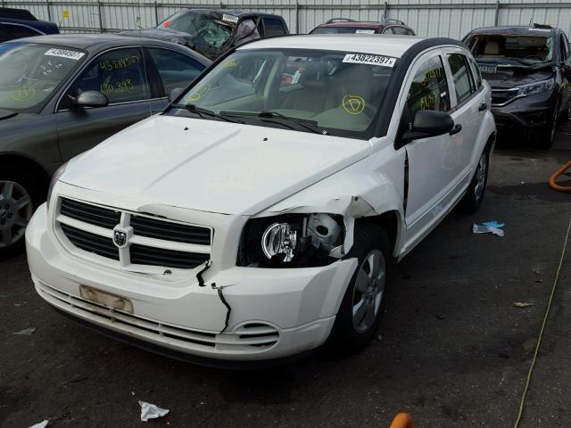 1B3HB28B58D673824 - 2008 DODGE CALIBER WHITE photo 2