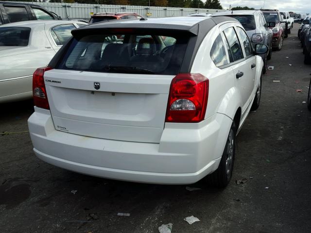 1B3HB28B58D673824 - 2008 DODGE CALIBER WHITE photo 4