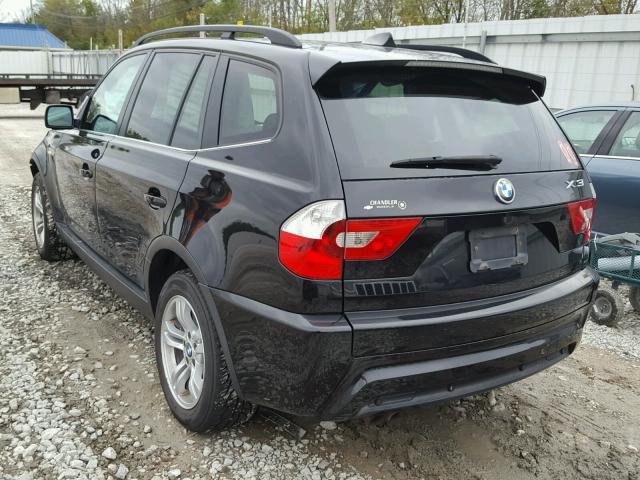 WBXPA934X6WD30755 - 2006 BMW X3 3.0I BLACK photo 3