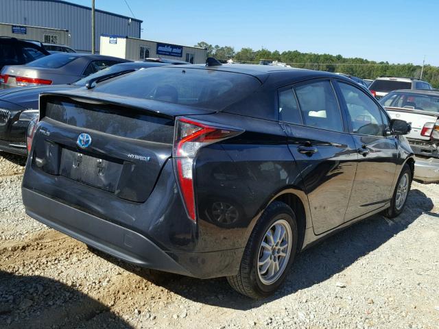 JTDKARFU7H3031213 - 2017 TOYOTA PRIUS BLACK photo 4