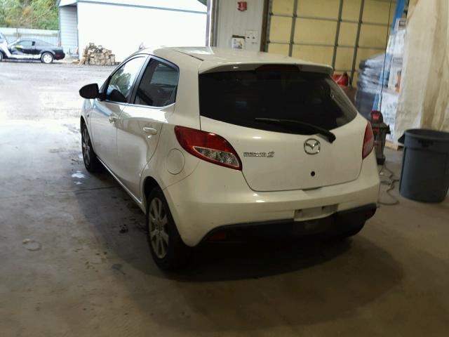 JM1DE1HZ3B0103668 - 2011 MAZDA MAZDA2 WHITE photo 3