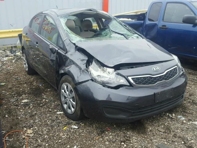 KNADN4A36C6069342 - 2012 KIA RIO GRAY photo 1