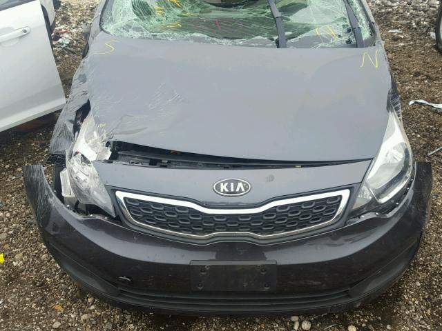 KNADN4A36C6069342 - 2012 KIA RIO GRAY photo 7