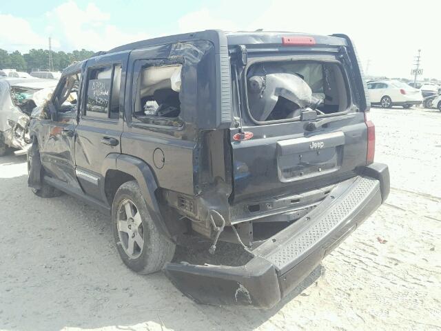 1J4RH4GK1AC162129 - 2010 JEEP COMMANDER BLACK photo 3