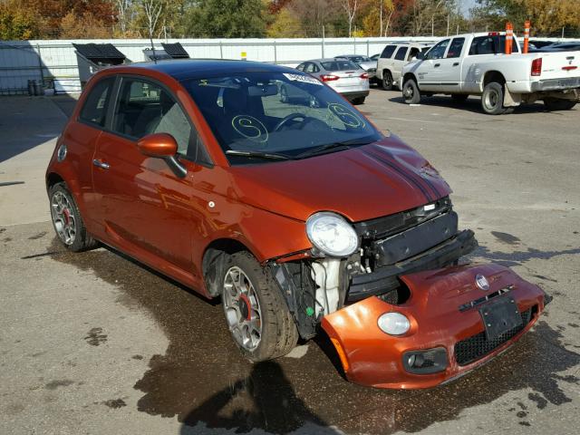 3C3CFFBR5CT169159 - 2012 FIAT 500 ORANGE photo 1