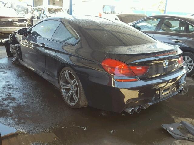 WBSLX9C52DD159811 - 2013 BMW M6 BLACK photo 3