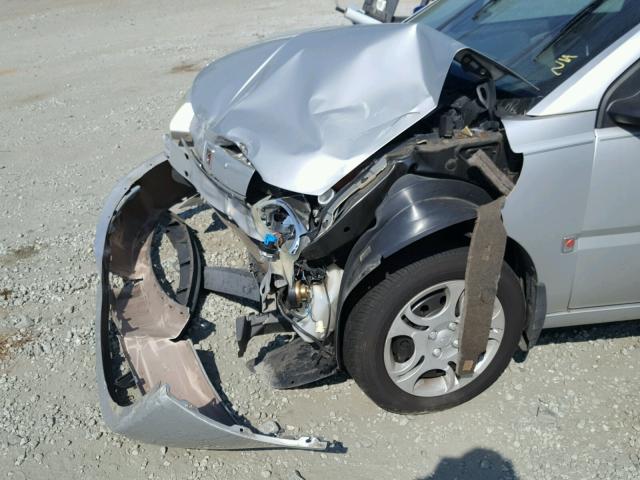 1G8AJ52F14Z171643 - 2004 SATURN ION LEVEL SILVER photo 9
