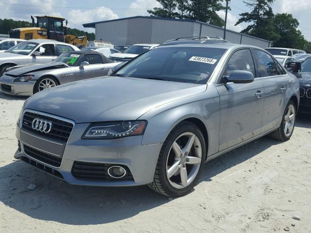 WAUKFAFL9AA052668 - 2010 AUDI A4 PRESTIG SILVER photo 2