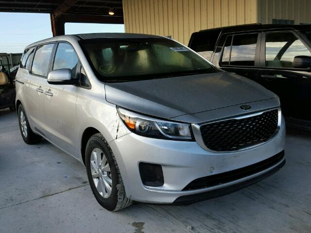 KNDMA5C12H6285003 - 2017 KIA SEDONA L SILVER photo 1