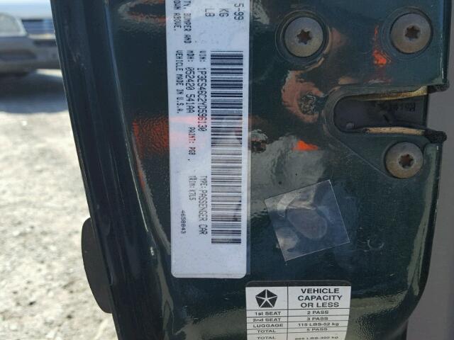 1P3ES46C2YD596130 - 2000 PLYMOUTH NEON BASE 绿色 照片 10